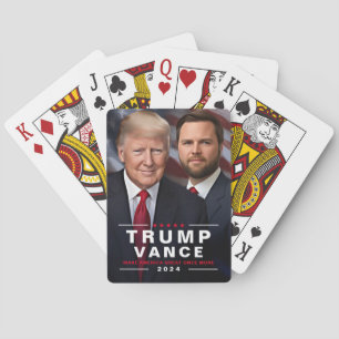 Trump Vance 2024 Collectible Campaign Foto Spielkarten