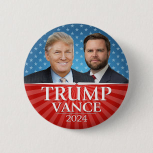 Trump Vance 2024 - Donald Präsident JD Vice Foto Button