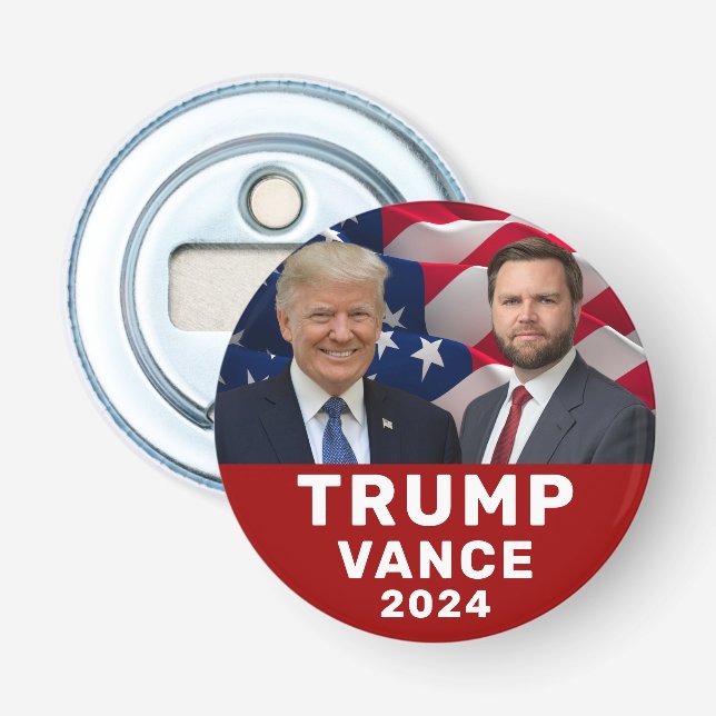 Trump Vance 2024 Flaschenöffner (Vorderseite)