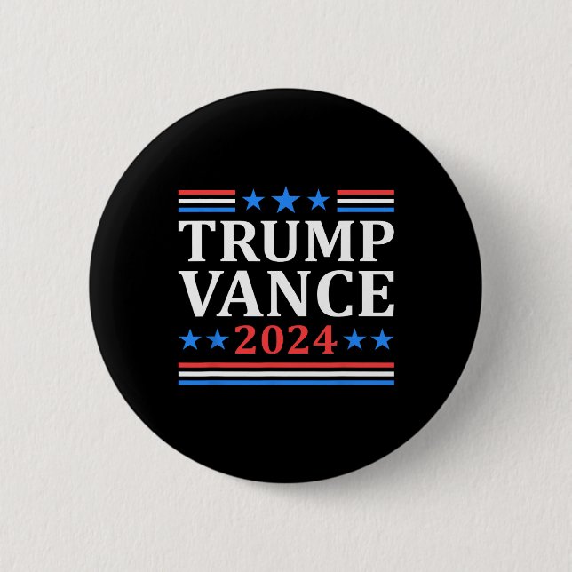 Trump Vance 2024 für den US-Präsidenten Vp Button (Vorderseite)