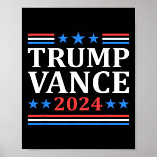 Trump Vance 2024 für den US-Präsidenten Vp Poster