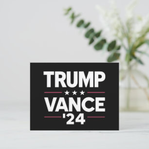 Trump Vance 2024 für die Präsidentschaftswahl in d Postkarte