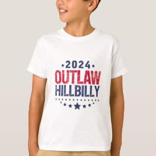 Trump Vance 2024 Gesetzloser Hillbilly US-Flagge T-Shirt