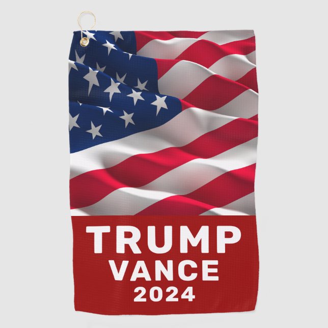 Trump Vance 2024 Golfhandtuch (Vorderseite)