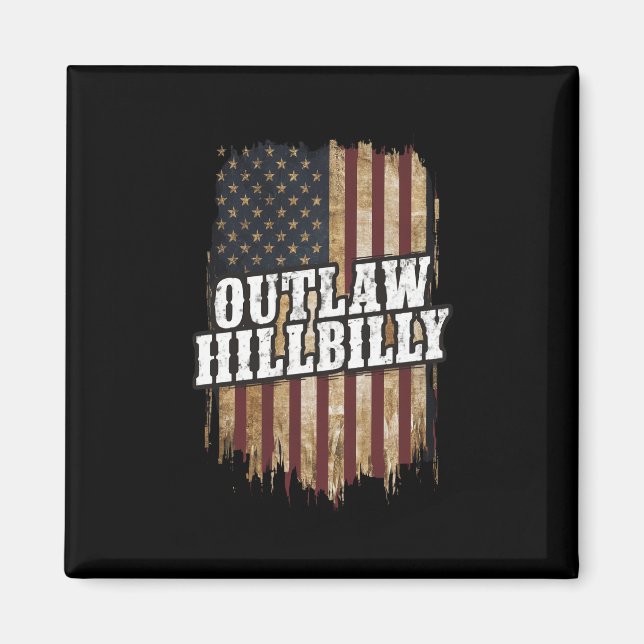 Trump Vance 2024 J.D. Vance Outlaw Hillbilly Magnet (Vorne)