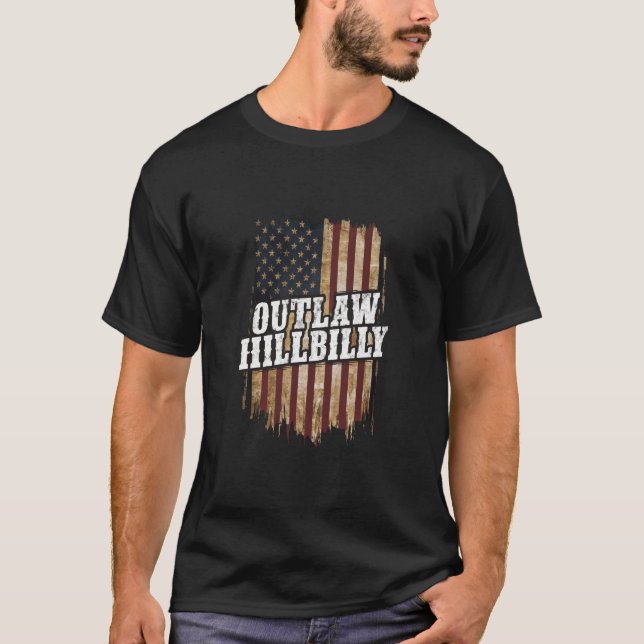Trump Vance 2024 J.D. Vance Outlaw Hillbilly T-Shirt (Vorderseite)