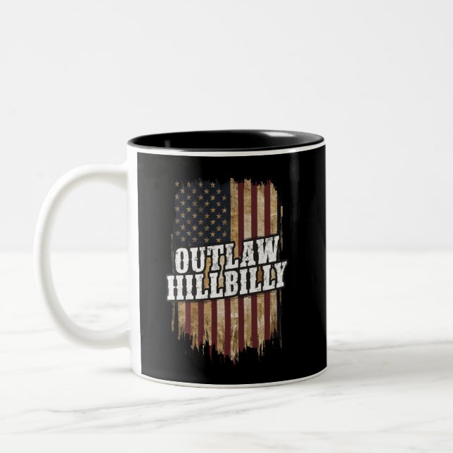 Trump Vance 2024 J.D. Vance Outlaw Hillbilly Zweifarbige Tasse (Links)