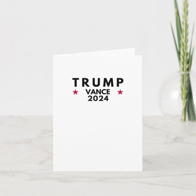 Trump Vance 2024 Karte (Vorderseite)