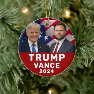 Trump Vance 2024 Keramik Ornament