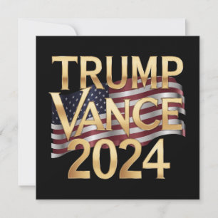 Trump Vance 2024 Konservative Werte, Sticker Einladung