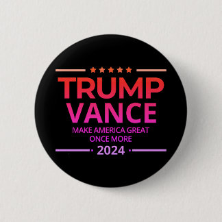 Trump Vance 2024 Mach Amerika wieder groß Button