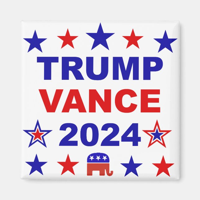 Trump Vance 2024 Magnet (Vorne)