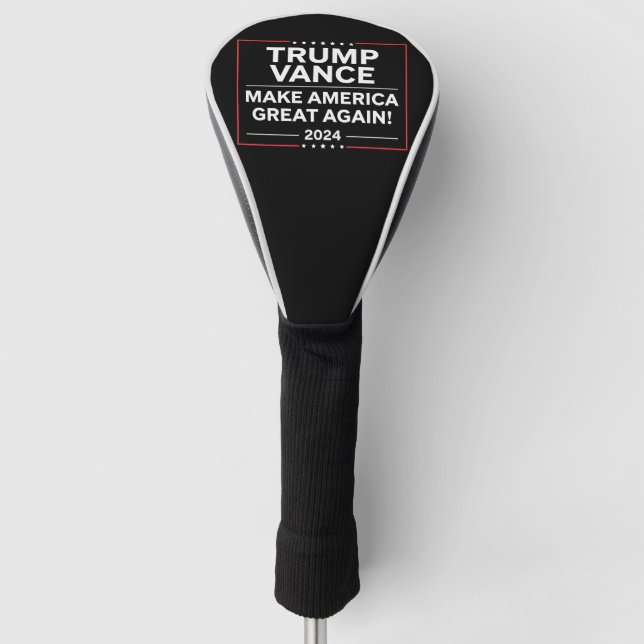Trump Vance 2024 Präsident JD Vance Vice MAGA Golf Headcover (Vorderseite)