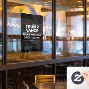 Trump Vance 2024 Präsident JD Vance Vize MAGA Fensteraufkleber