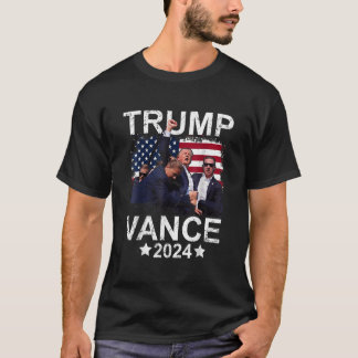 Trump Vance 2024 Präsident Trump Unterstützer T-Shirt