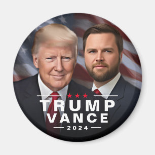 Trump Vance 2024 Republikanischer Präsident VP Magnet