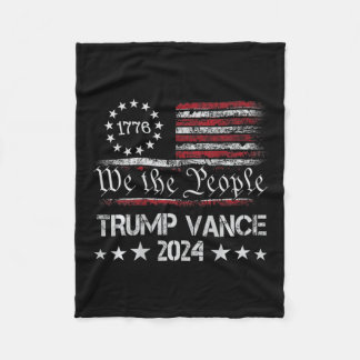 Trump Vance 2024 Retro Stripe Trump Jd Vance (auf Fleecedecke