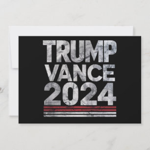 Trump Vance 2024 Retro Vintage US-Wahl Einladung