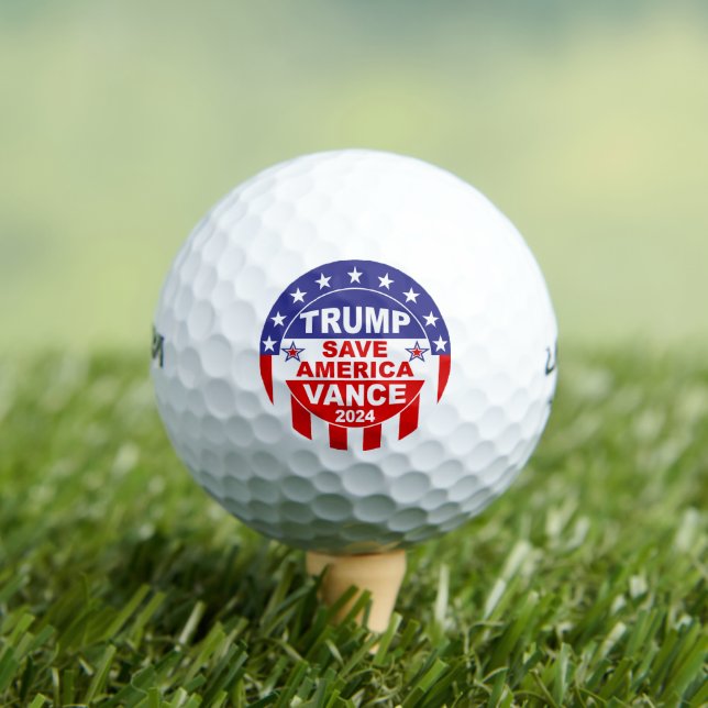 TRUMP VANCE 2024 RETTE AMERIKA GOLFBALL