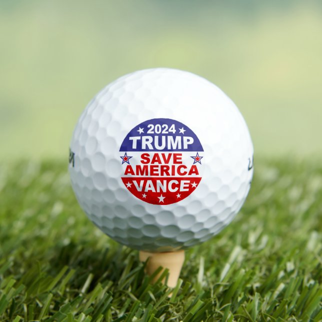 TRUMP VANCE 2024 RETTE AMERIKA GOLFBALL