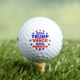Trump Vance 2024 Rettete Amerika Golfball