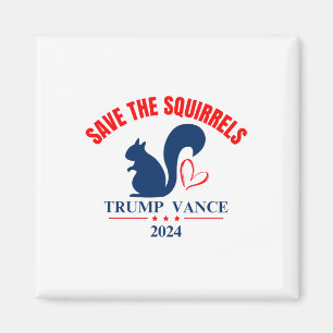 Trump Vance 2024 Rettete die Eichhörnchen Magnet