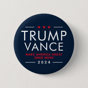 Trump Vance 2024 Sammelkampagne Button