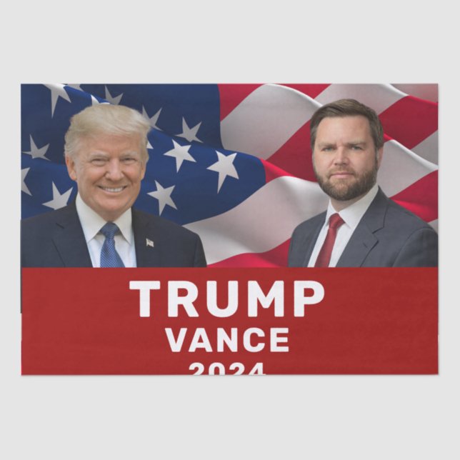 Trump Vance 2024 Seidenpapier (Vorderseite)
