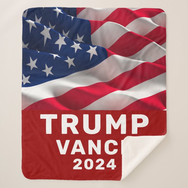 Trump Vance 2024 Sherpadecke (Vorderseite)