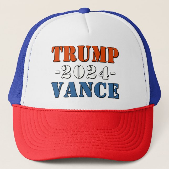 TRUMP VANCE 2024 TRUCKERKAPPE (Vorderseite)