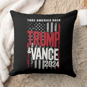 Trump Vance 2024 US-Flag Amerika zurückerobern Kissen