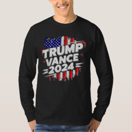 Trump Vance 2024 US-Flagge T-Shirt