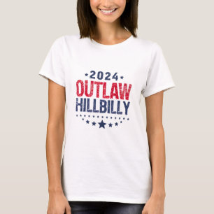 Trump Vance 2024 verbietet eine Hillbilly-US-Flagg T-Shirt