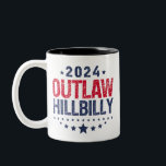 Trump Vance 2024 verbietet eine Hillbilly-US-Flagg Zweifarbige Tasse<br><div class="desc">Trump Vance 2024 verbietet eine Hillbilly-US-Flagge</div>