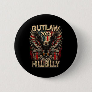 Trump Vance 2024 verbietet Hillbilly US-Flagge Vin Button