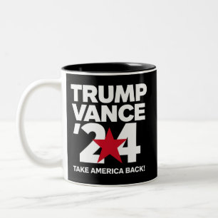 Trump Vance 2024 Wählen Sie Trump 2024 Wahl Zweifarbige Tasse
