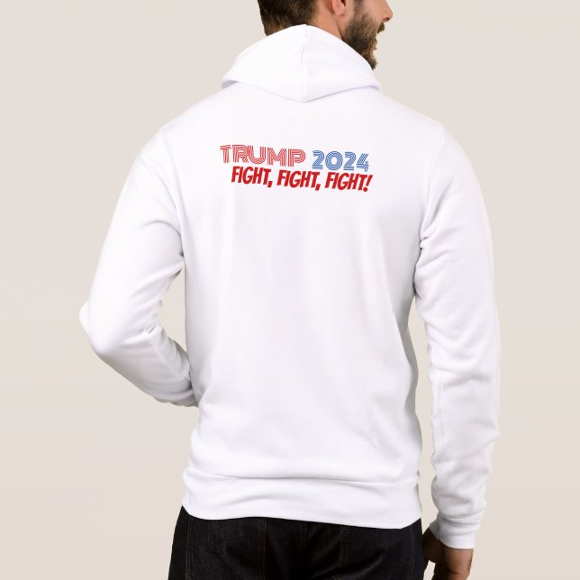 TRUMP VANCE 2024 ZIP HOODIE (2-SIDED) - WEISS (Rückseite)