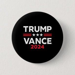 Trump Vance 2025 Amerikanische Flagge Geschenk Wah Button