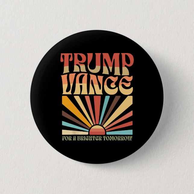 Trump Vance 2025 Trump Mega 2025 47. Präsident  Button (Vorderseite)