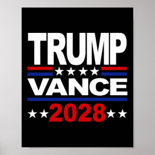 Trump Vance 2028 Republikanischer Dritter-Amtszeit Poster