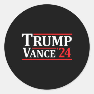 Trump Vance 24 Trump 2024 Runder Aufkleber