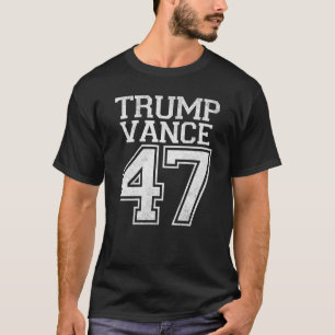 Trump Vance 47. Präsident Vintage Nummer T-Shirt