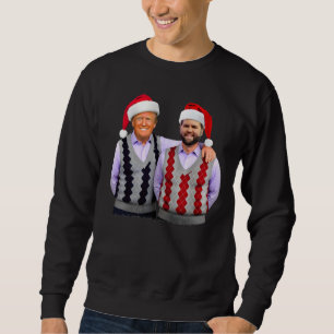 Trump Vance Brothers Santa Funny Trump Weihnachten Sweatshirt