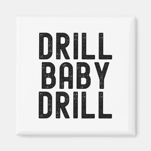 Trump Vance Drill Byby Trump Präsident Magnet (Vorne)