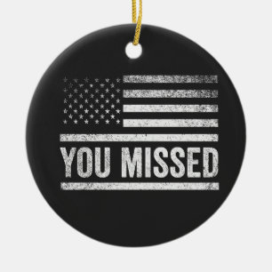 Trump Vance Election Ugly Christmas Sweater Keramik Ornament