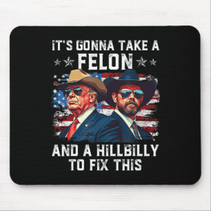 Trump Vance Es Wird Einen Verbrecher Und Einen Hin Mousepad