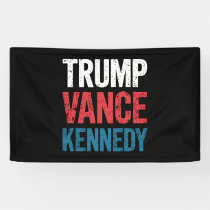 Trump Vance Kennedy 2024 Wahl Banner