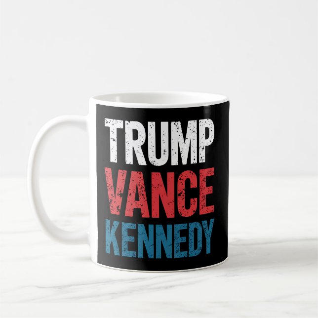 Trump Vance Kennedy 2024 Wahl Kaffeetasse (Links)