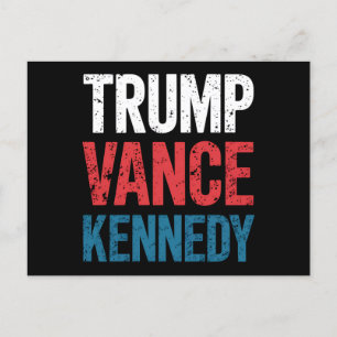 Trump Vance Kennedy 2024 Wahl Postkarte