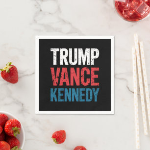 Trump Vance Kennedy 2024 Wahl Serviette